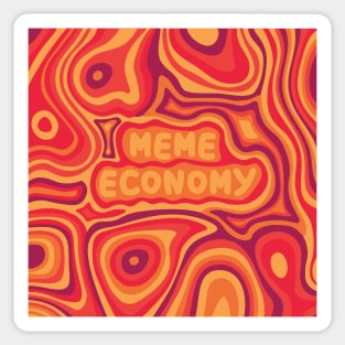 Meme Economy Red Sticker